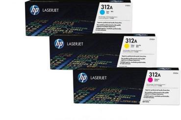 HP Toner Tri-Pack 312A CMY CF440AM Color LJ Pro M476 2700 S.