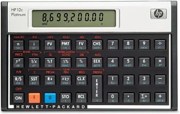 HP Calculator Platinum 12C F2231AA#UUZ Deutsch/Italienisch