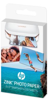 HP ZINK Photo Paper 5x7,6 cm HPIZ2X320 Sticky-Backed 20 Blatt