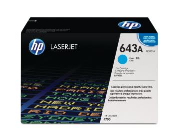 HP Toner-Modul 643A cyan Q5951A Color LaserJet 4700 10'000 S.