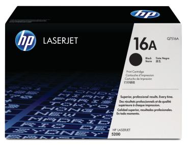 HP Toner-Modul 16A schwarz Q7516A LaserJet 5200 12'000 Seiten