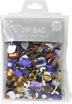 I AM CREATIVE Schmuckstein Set 4010.08 Zip Bag, 150g