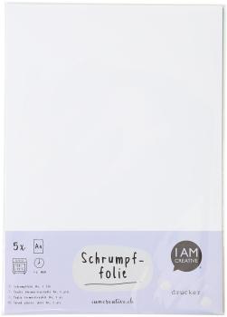 I AM CREATIVE Shrinkfolie A4 4010.5 Drucker, 5 Blatt