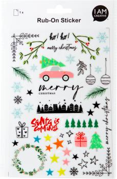 I AM CREATIVE Rub on Sticker A5 4010.59 Xmas