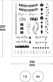 I AM CREATIVE Kerzentattoo A4 4010.71 Xmas I