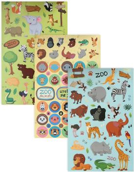 I AM CREATIVE Stickerbook Zoo 4087.479 6 Blatt