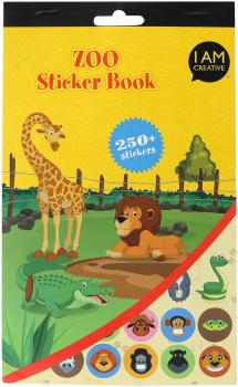 I AM CREATIVE Stickerbook Zoo 4087.479 6 Blatt