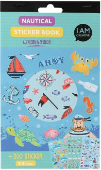 I AM CREATIVE Stickerbook 4087.499 Nautical, 6 Blatt