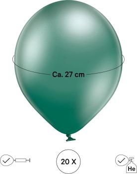 I AM CREATIVE Ballons Glossy 27cm 6010.82 grün 20 Stück