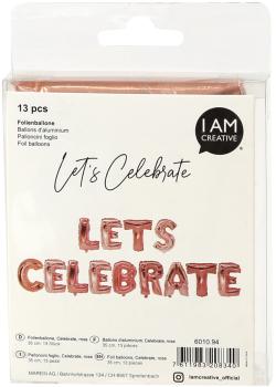 I AM CREATIVE Folienballon, Celebrate, 35cm 6010.94 rosa