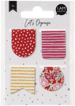 I AM CREATIVE Bookmark Let`s Organize MAA4035.05 magnetisch, 4 assorted