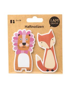 I AM CREATIVE Sticky Notes MAA4086.87 Tiere 60 Blatt