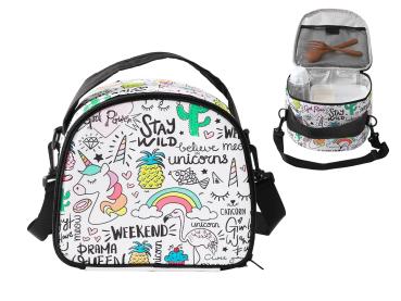 I-DRINK Lunchtasche 24x19x22cm ID6060 Unicorn, mit Schulterriemen