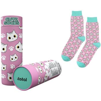 I-TOTAL Socken, White Cat XL2824 rosa