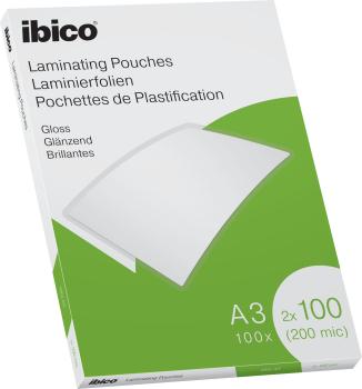 IBICO Laminiertasche A3 627320 glanz, 100my 100 Stk