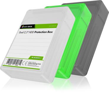 ICY BOX Dual 2,5" HDD/SSD Box, IB-AC6025-3 transparent