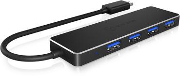 ICY BOX USB-C zu USB-A 3.0 Hub 4 Port IB-HUB1410-C3 super dünn