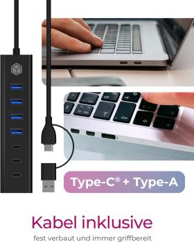 Icy box 7-port usb 3.2 gen 1 hub ib-hub1737-c3 3x usb-c & 4x usb-a - Icy-box-ib-hub1737-c3-4250078173991-04.jpg