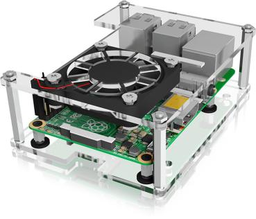 ICY BOX Gehäuse für Raspberry Pi IB-RP106 2 B, 3 B/B+ und 4 B