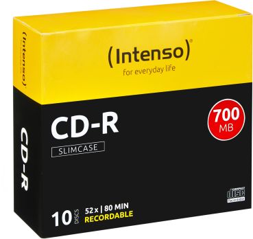 INTENSO CD-R Slim 80MIN/700MB 1001622 52X 10 Pcs