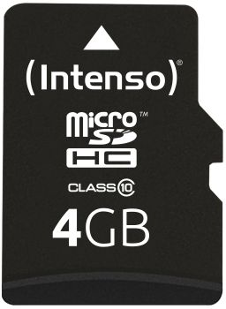 INTENSO micro SDHC Card Class 10 4GB 3413450