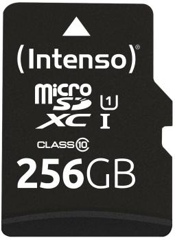 INTENSO Micro SD Secure Digital Cards 3423492 SD Adapter 256GB