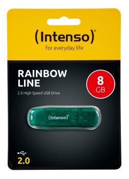 INTENSO USB-Stick Rainbow Line 8GB 3502460 USB 2.0 green