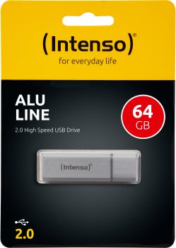 INTENSO USB-Stick Alu Line 64GB 3521492 USB 2.0 silver