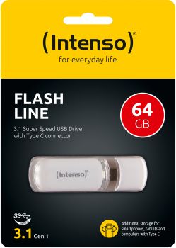 INTENSO USB-Stick Flash Line 64GB 3538490 USB 3.1 Type-C