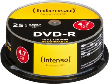 INTENSO DVD-R Cake Box 4.7GB 4101154 16X 25 Pcs