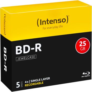 INTENSO BD-R Jewel 25GB 5001215 4x 5 Pcs