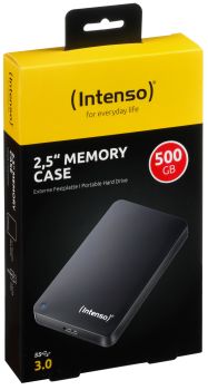 INTENSO HDD Memory Case 500GB 6021530 USB 3.0, 2.5 inch black