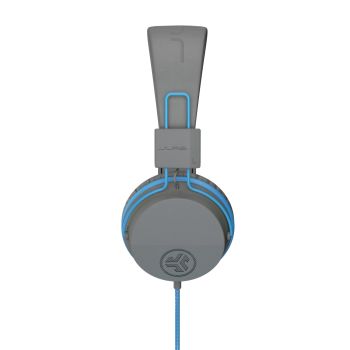 JLAB JBuddies Studio Kids On-Ear IEUHJKSTUDIORGRYBLU6 Wired, Grey/Blue