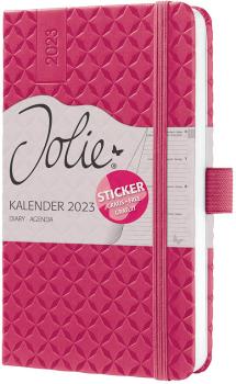 JOLIE Wochenkalender A6 2024 J4104 fuchsia pink,2S/1W,d/gb/f/nl