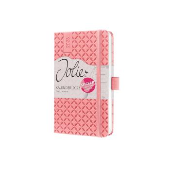 JOLIE Wochenkalender A6 2024 J4110 rose pink, 2S/1W,d/gb/f/nl