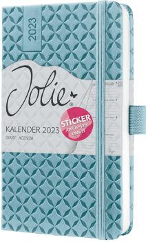 JOLIE Wochenkalender A6 2024 J4112 sky blue,2S/1W,d/gb/f/nl