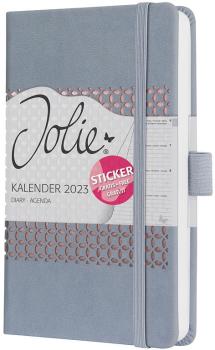 JOLIE Wochenkalender A6 2024 J4208 glacier grey,2S/1W,d/gb/f/nl