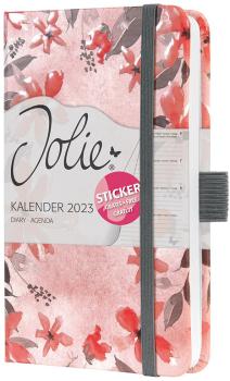 JOLIE Wochenkalender A6 2024 J4336 florals, 2S/1W,d/gb/f/nl