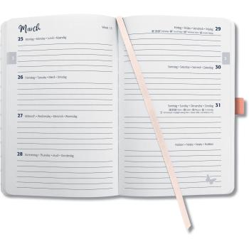 JOLIE Agenda Monstera ML 2024 J4352 1W/2S, rosé/schwarz A6