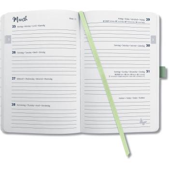 JOLIE Agenda Monstera ML 2024 J4353 1W/2S, hellgrün/schwarz A5