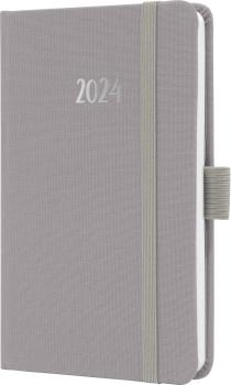 JOLIE Agenda Pearl Grey ML 2024 J4402 1W/2S, hellgrau A6