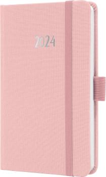 JOLIE Agenda Soft Rose ML 2024 J4404 1W/2S, hellrosa A6