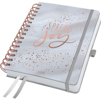 JOLIE Agenda Glittery Joy 2025 J5605 1W/2S grau ML A5