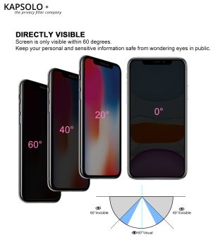 KAPSOLO Privacy Schutzglas KAP30293 Apple iPhone 8 Plus