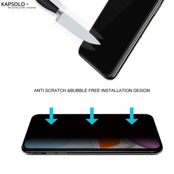 KAPSOLO Privacy Schutzglas KAP30293 Apple iPhone 8 Plus