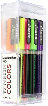 KARIN Brush Marker PRO 27C12 Neon colours 12 Stück