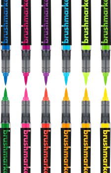 KARIN Brush Marker PRO 27C12 Neon colours 12 Stück