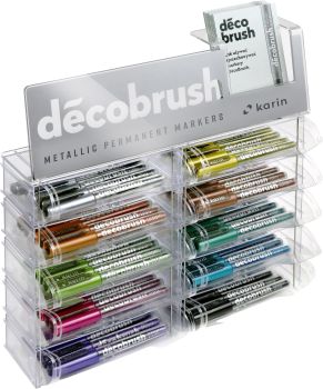 KARIN Deco Brush Metallic 28Z2 Display 120 Stück