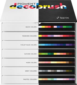 KARIN Pigment Deco Brush 29C10 Master Set 84 Farben