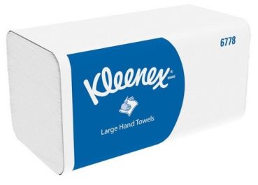 KLEENEX Falthandtuch 2lg. 21,5x31,8cm 7402.0 weiss, W-Falz 15x124 Blatt